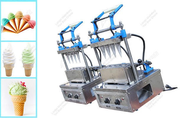 Semi Automatic Ice Cream Cone Machine 100-200pcs/h