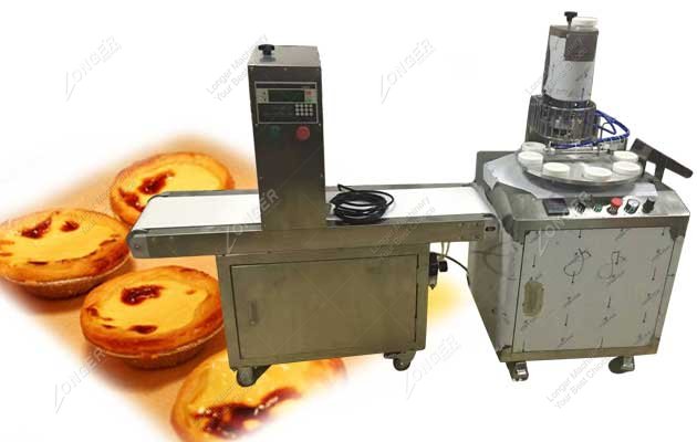 Automatic egg tart press machine