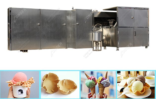 Ice Cream Waffle Cone Machine Line