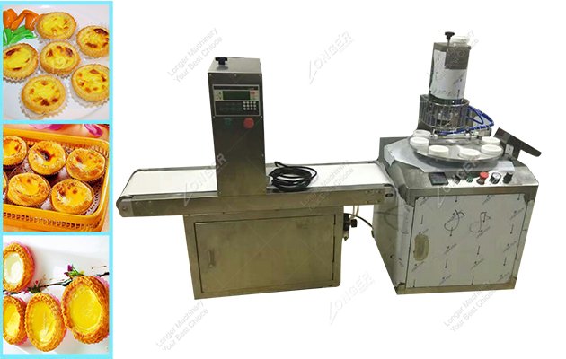 Automatic egg tart press machine