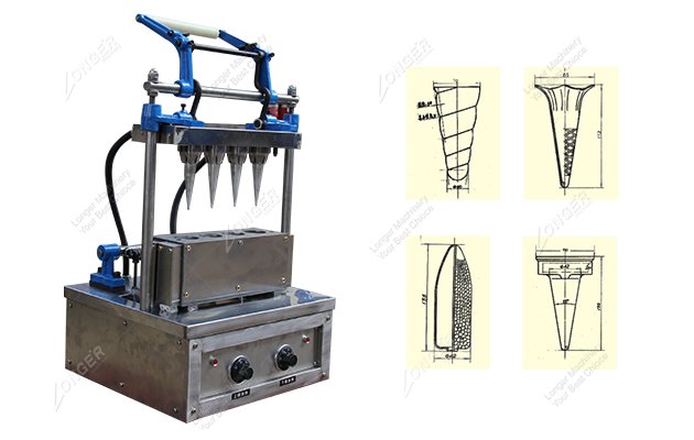 semi automatic ice cream cone machine
