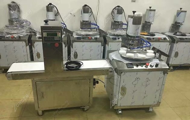 Automatic egg tart press machine